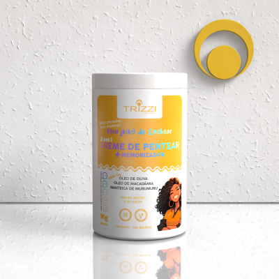 Linha Meu Jeito de Cachear- Creme de Pentear Memorizador Trizzi 1Kg