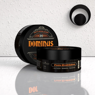 Pasta Modeladora Cabelo/ Barba/ Bigode 3 em 1 Dominus 130g Trizzi