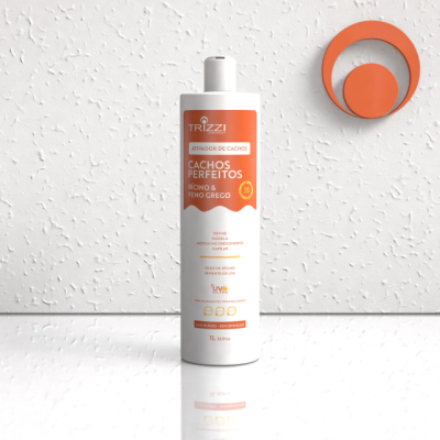 Ativador Cachos Perfeitos Ricino e Feno Grego 1L Trizzi